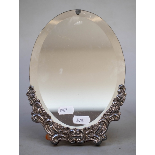 377 - Barbola dressing table mirror together with another - Approx H: 36cm
