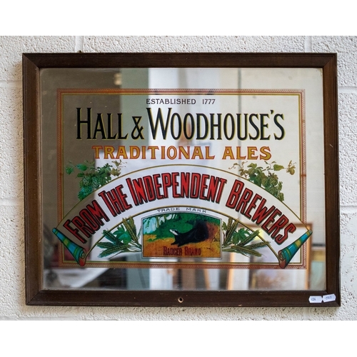 415 - 2 Advertising mirrors - Pepsi and Hall & Woodhouse Independent Brewers