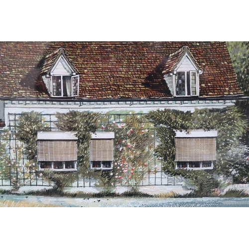 461 - Large watercolour of large country house by Philip Shepherd - IS Approx: 98cm x 65cm