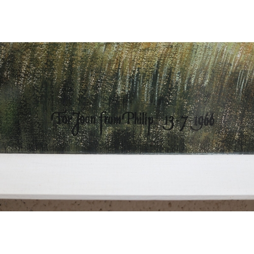 461 - Large watercolour of large country house by Philip Shepherd - IS Approx: 98cm x 65cm