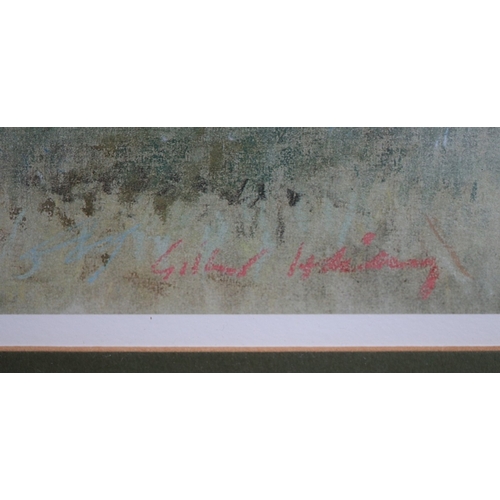 466 - L/E print 187/850 - Early Exercise By Gilbert Holiday together with artists riding crop