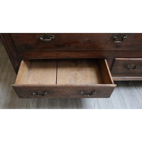 482 - Antique oak Lancashire mule chest - Approx W: 145cm D: 60cm H: 104cm