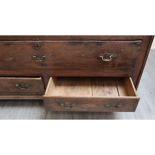 482 - Antique oak Lancashire mule chest - Approx W: 145cm D: 60cm H: 104cm