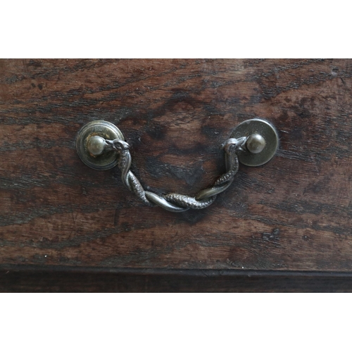 482 - Antique oak Lancashire mule chest - Approx W: 145cm D: 60cm H: 104cm