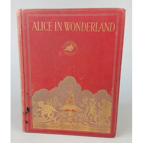486 - Alice's Adventures in Wonderland by Lewis Carrol - Centenary edition with illustrated colour plates