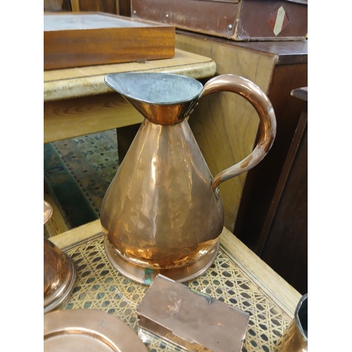 511 - Collection of copper items to include Birmingham Guild