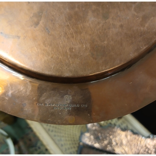 511 - Collection of copper items to include Birmingham Guild