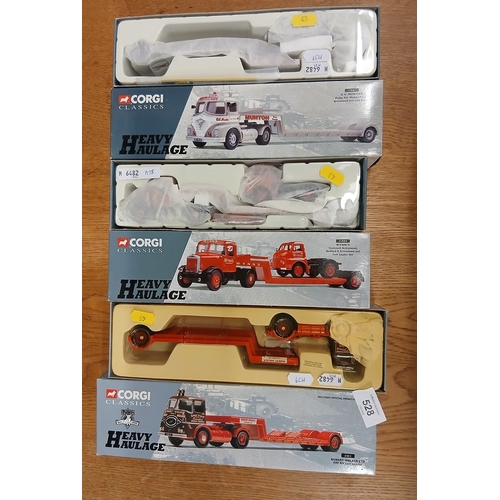 528 - Corgi Classics Heavy Haulage die cast models as new in original boxes - 13501, 31004, 31011