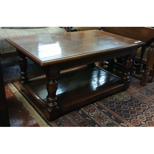 568 - Mahogany coffee table - Approx W: 91cm D: 56cm H: 43cm