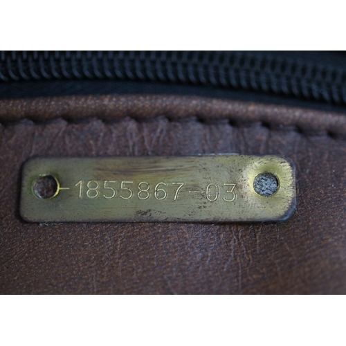 582 - Set of 6 Barker and Stonehouse 'Birinus' Brown Leather Stitched Detail Dining Chairs