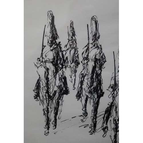 598 - The Horse Guards Procession Felix Fabian signed print