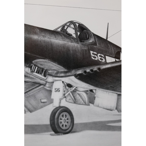 599 - F4U signed print by Doug Kinsley