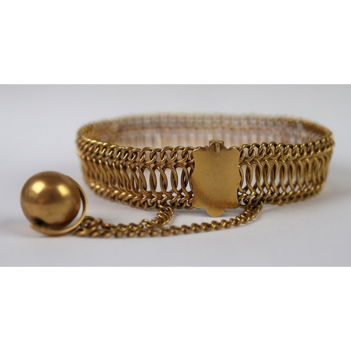 60 - Heavy 18ct gold bracelet - Approx 44.2g