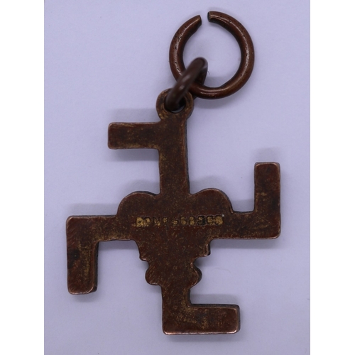 85 - Scouts swastika Fylfot Thanks pendant