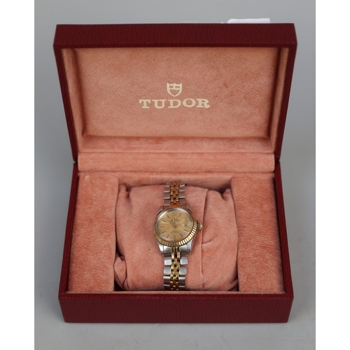 161 - Tudor ladies watch - Princess Oyster Date in original box with paperwork