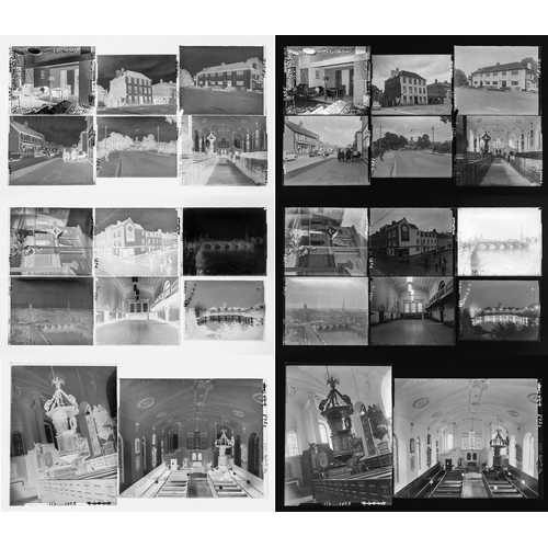 166 - 14 glass photographic negative* plates of Worcester scenes - 1959-65*we have also inverted the image... 