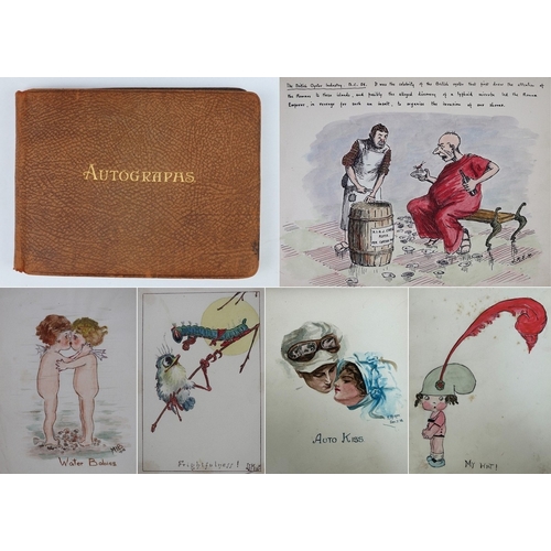 170 - An exceptional early 20th-century autograph and sketch album, assembled by a London family in the ea... 