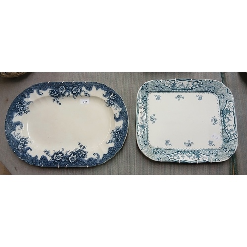 344 - 2 meat platters