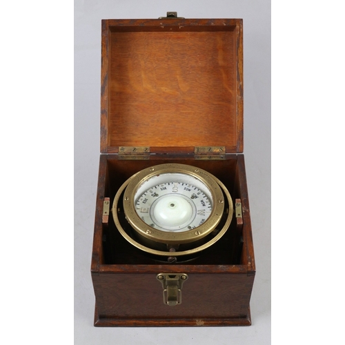 Cased ships compass