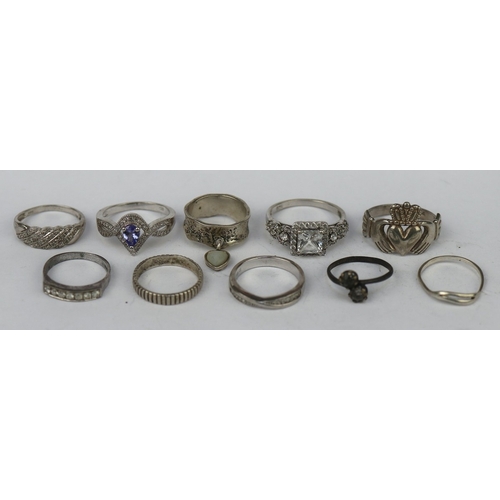 50 - 10 silver rings