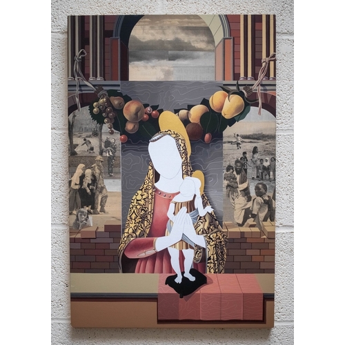 618 - Mixed Media by Cheryl Brooke with brochure - Madonna after Carlo Crivelli - Approx IS 47cm x 71cm