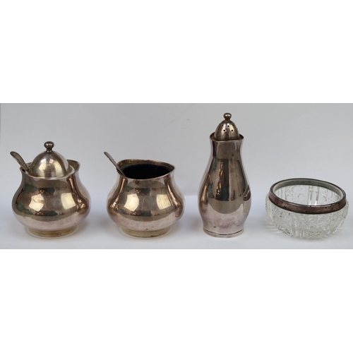 7 - Mappin and Webb condiment set