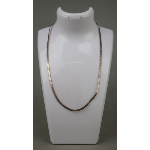 133 - 2 silver necklaces