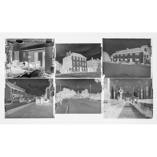 166 - 14 glass photographic negative* plates of Worcester scenes - 1959-65*we have also inverted the image... 