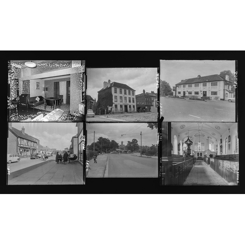 166 - 14 glass photographic negative* plates of Worcester scenes - 1959-65*we have also inverted the image... 