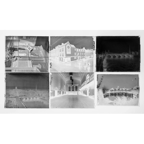 166 - 14 glass photographic negative* plates of Worcester scenes - 1959-65*we have also inverted the image... 