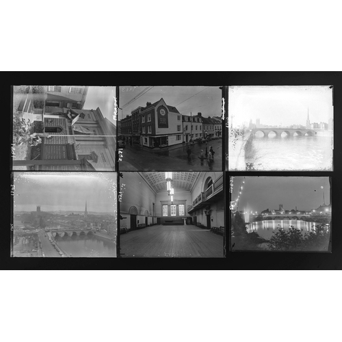 166 - 14 glass photographic negative* plates of Worcester scenes - 1959-65*we have also inverted the image... 