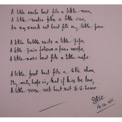 170 - An exceptional early 20th-century autograph and sketch album, assembled by a London family in the ea... 