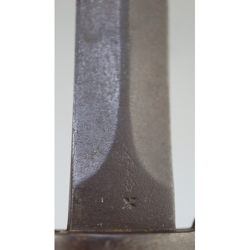 207 - 1888 pattern Lee Metford Enfield bayonet (Boer War type) made by Wilkinson, issue date 1891 with lea... 