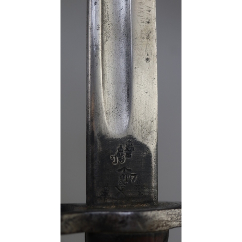 220 - 1907 pattern Enfield bayonet for SMLE with modified short cross guard, made by Wilkinson, issued in ... 