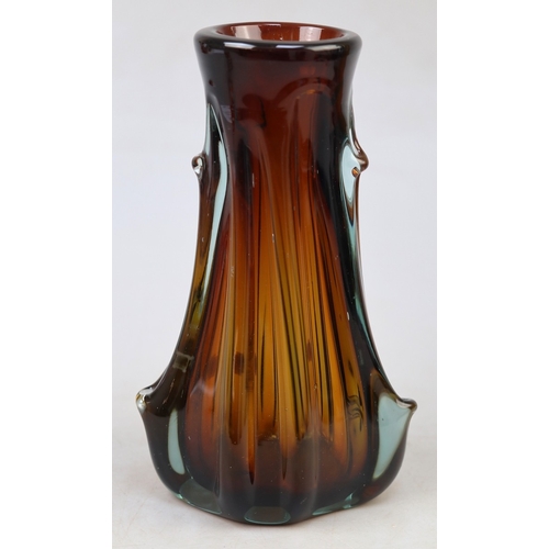 249 - Collection of mid century art glass vases - Approx height of tallest: 48cm