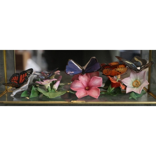 250 - Collectors cabinets together with butterflies and certificates