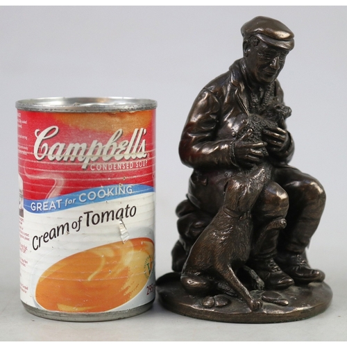 291 - Cold cast bronze - Shepherd and his trusty dog