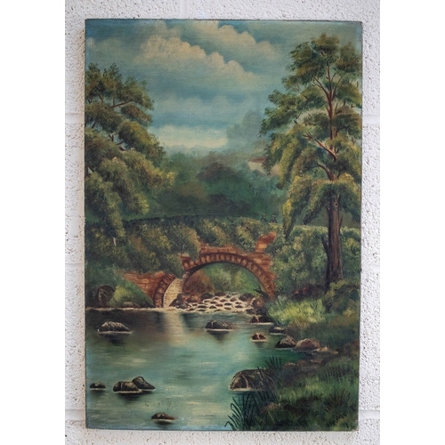 421 - Collection of oils on canvas