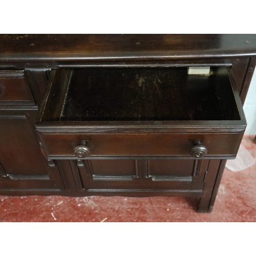 423 - Ercol dresser - Approx W:120cm D:47cm H:161cm