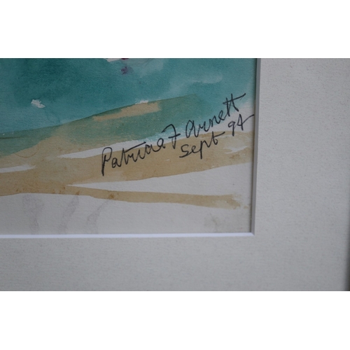442 - Large Patricia Arnett watercolour - Approx IS: 45cmX34cm