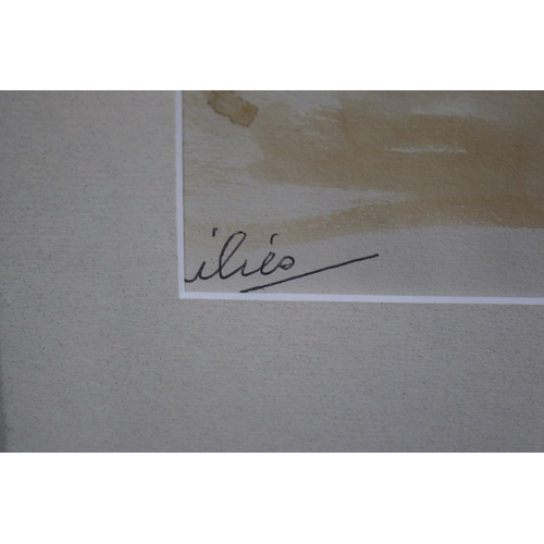 442 - Large Patricia Arnett watercolour - Approx IS: 45cmX34cm