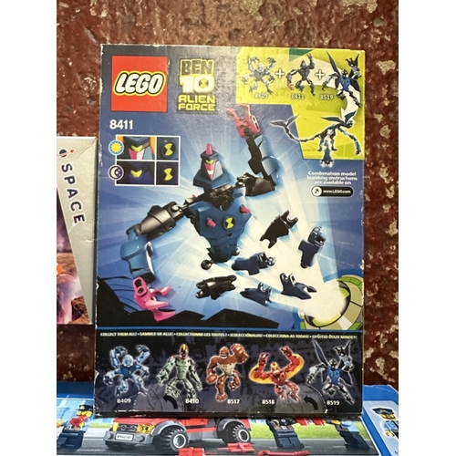 490 - Lego - 2 Lego city sets one with pieces missing together with a ben 10 lego set - 60141, 60428, 8411