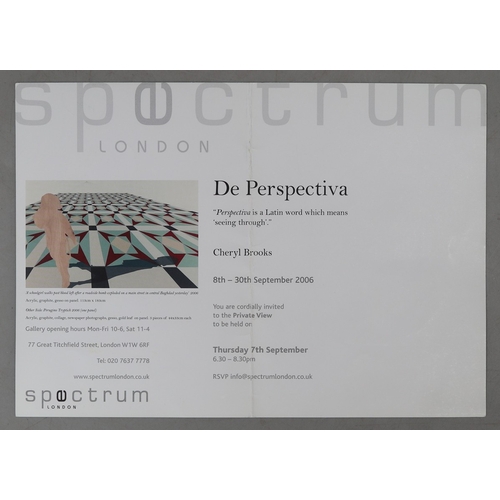 618 - Mixed Media by Cheryl Brooke with brochure - Madonna after Carlo Crivelli - Approx IS 47cm x 71cm