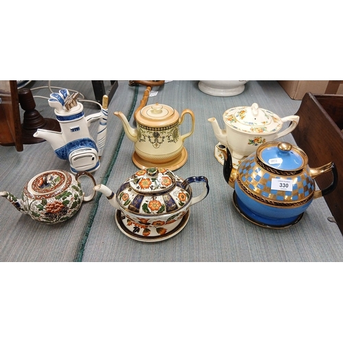 Collection of vintage teapots