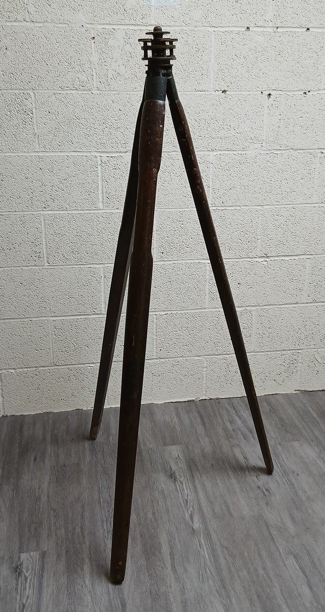 Antique dumpy level with original tripod