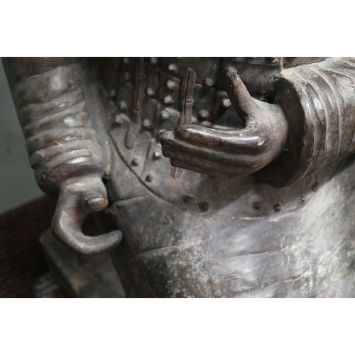 472 - Vintage life size terracotta figure of a Terracotta Chinese Army Warrior - Approx H: 115cm