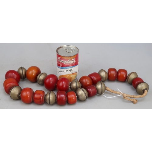68 - Large and heavy amber necklace