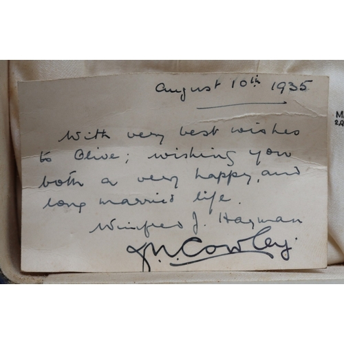 1 - Cased hallmarked silver condiment set by Mappin and Webb - Approx 146g