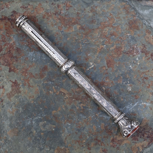 17 - Hallmarked silver propelling pencil - Approx 18g