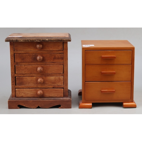 171 - 2 jewellery boxes with contents to include silver